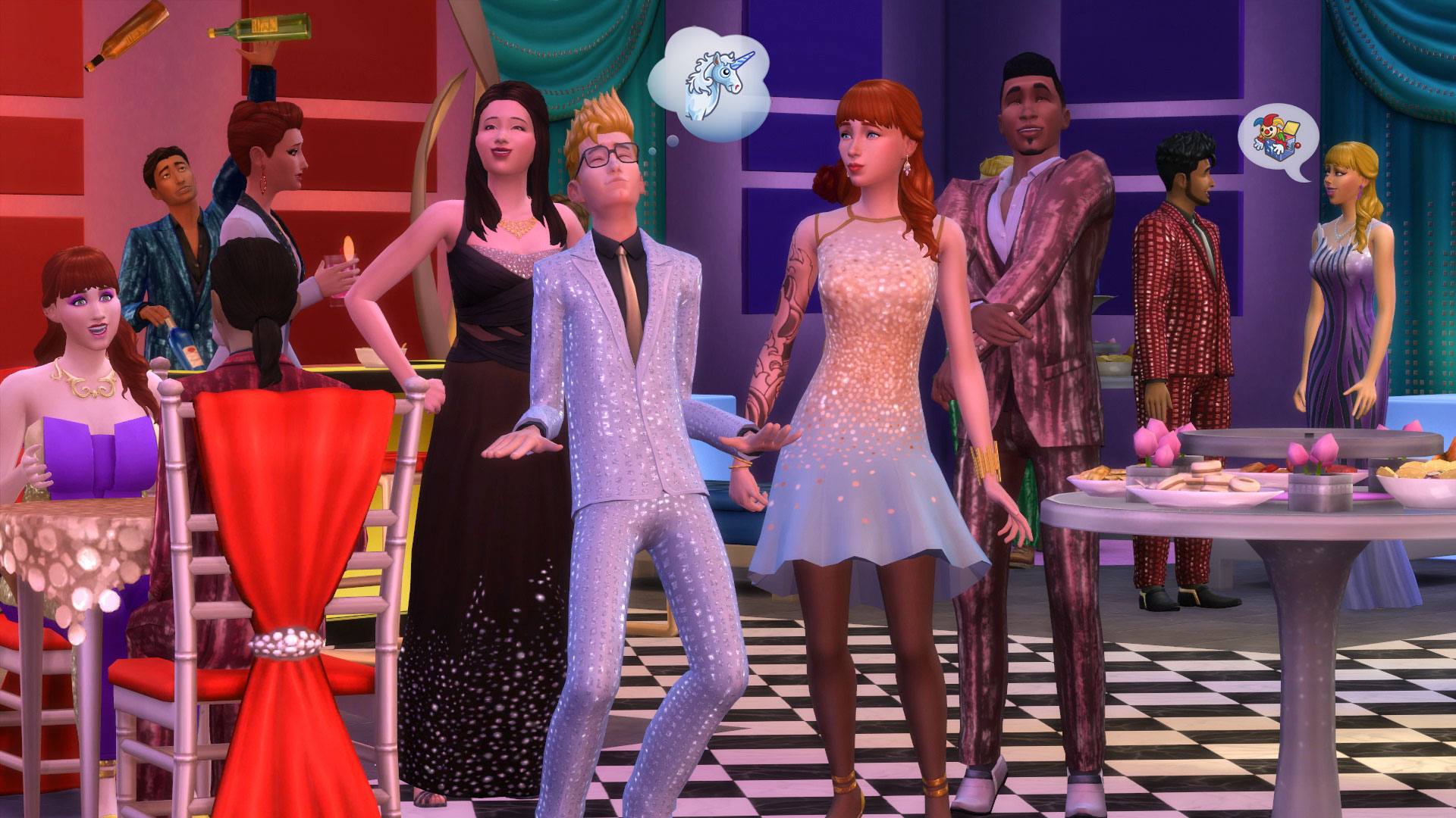 De Sims 4 luxe feestaccessoires